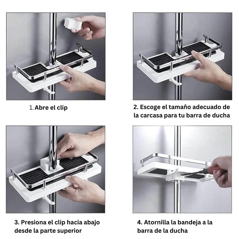 Estantería de ducha - Montaje universal