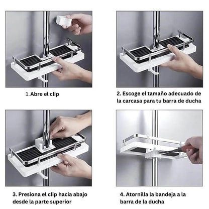 Estantería de ducha - Montaje universal